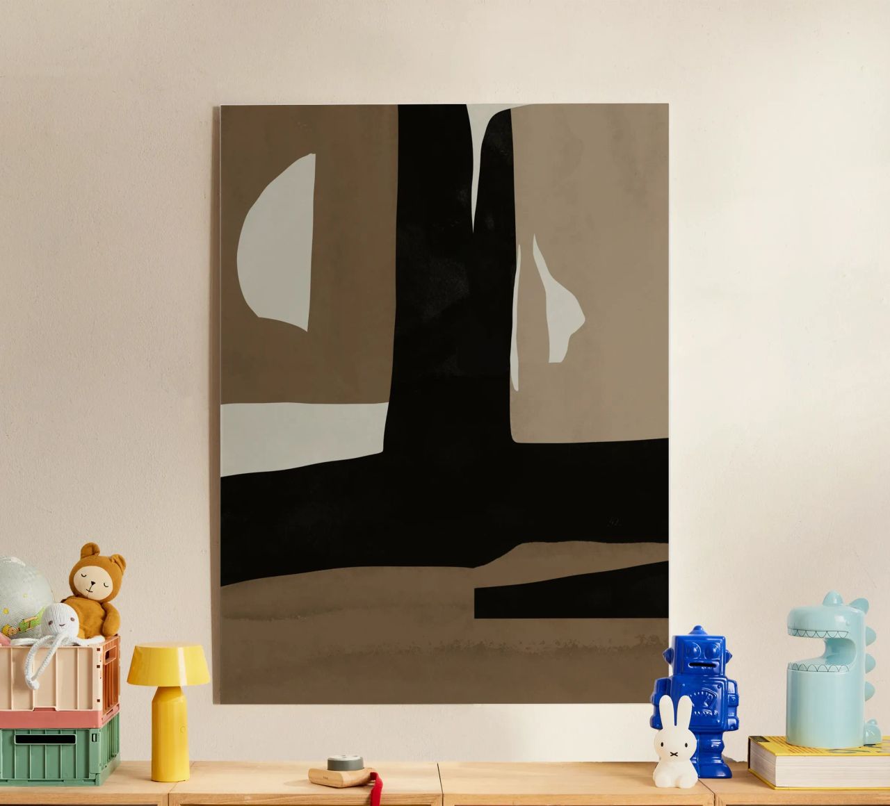 Ins minimal neutral abstract plexiglass da Little Dean