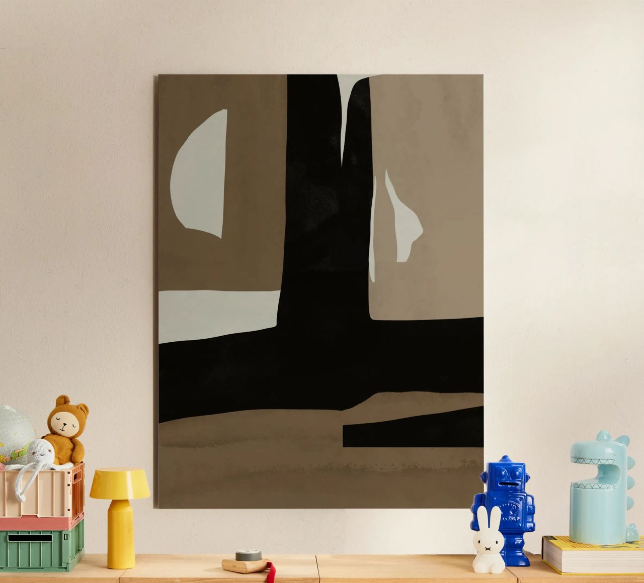 Ins minimal neutral abstract alluminio dibond da Little Dean