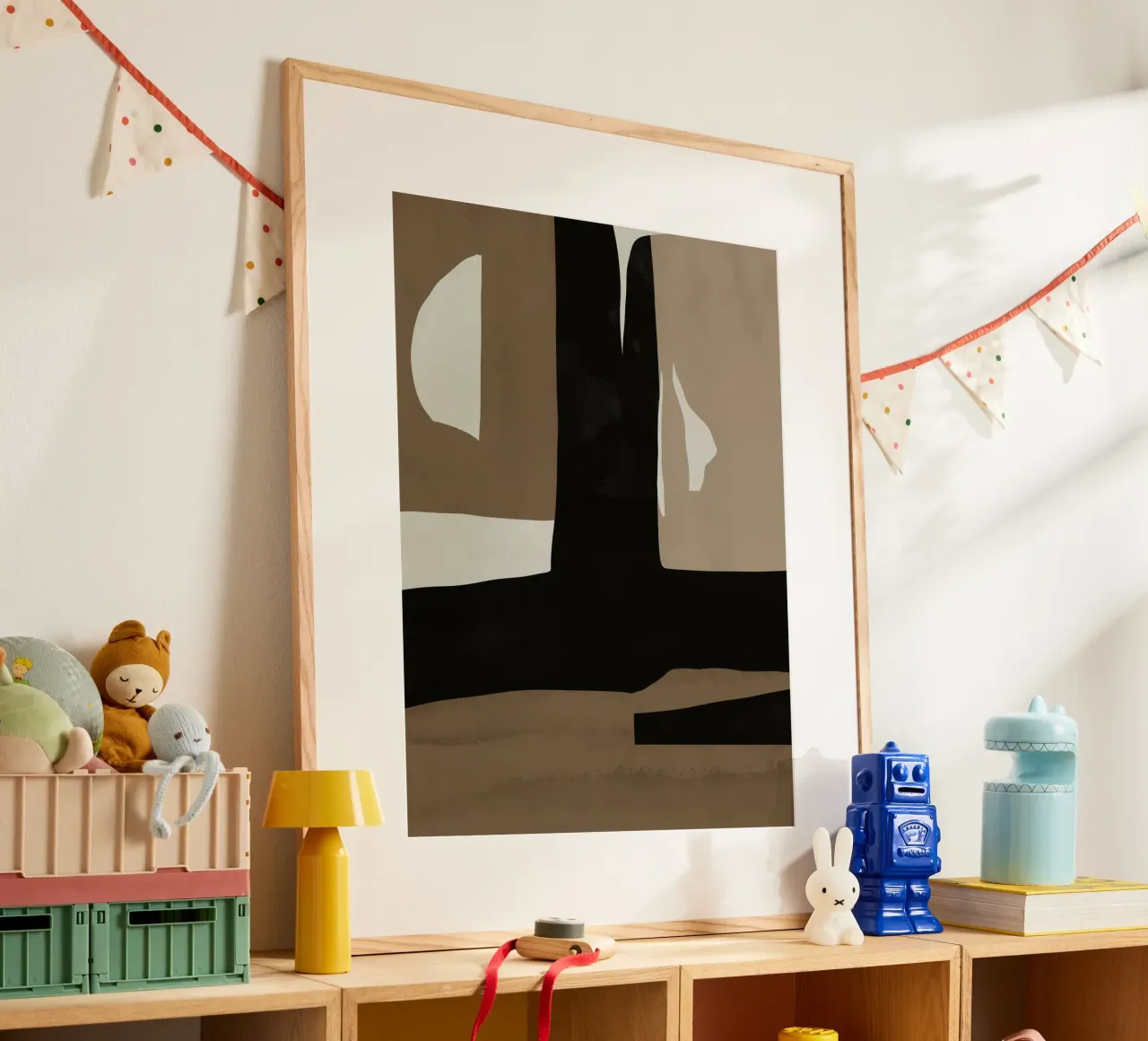 Ins minimal neutral abstract poster da Little Dean