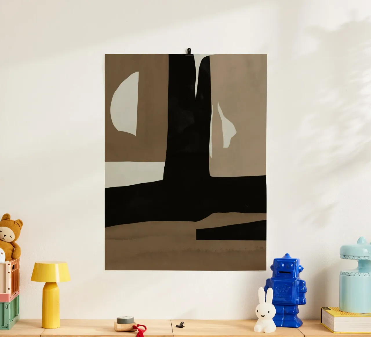 Ins minimal neutral abstract poster da Little Dean