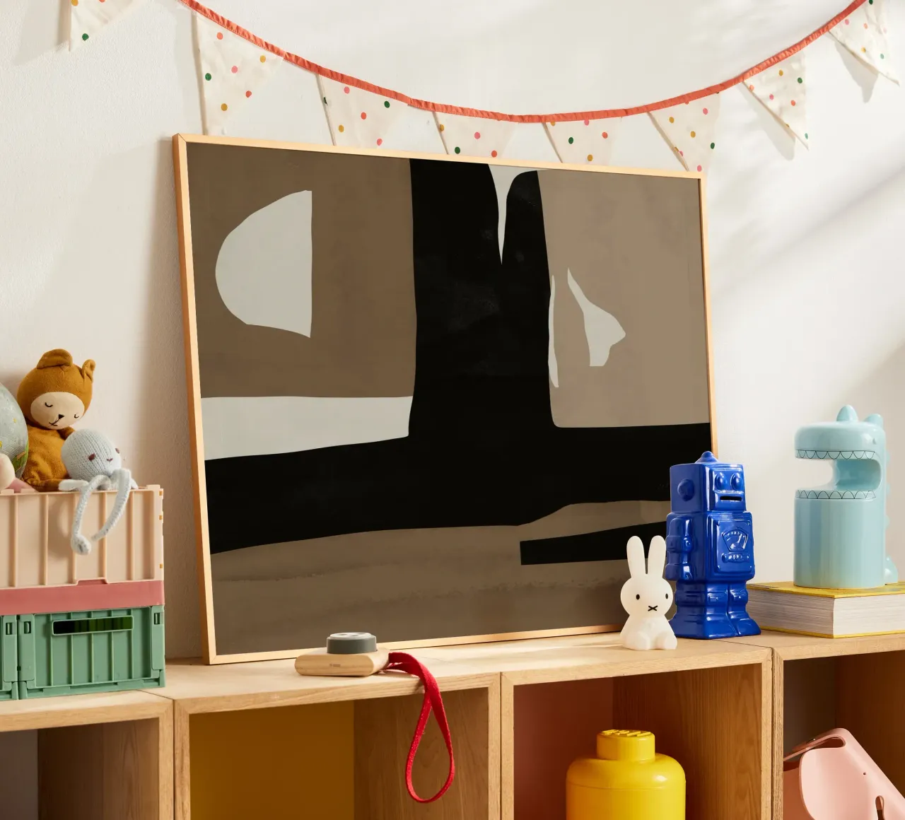 Ins minimal neutral abstract poster da Little Dean