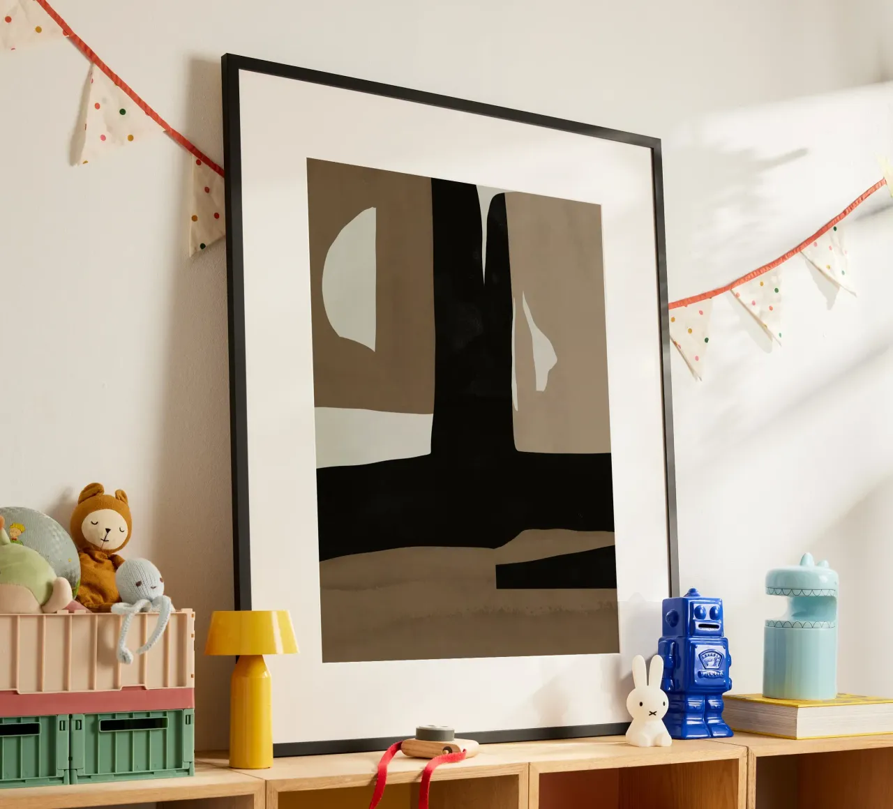 Ins minimal neutral abstract poster da Little Dean