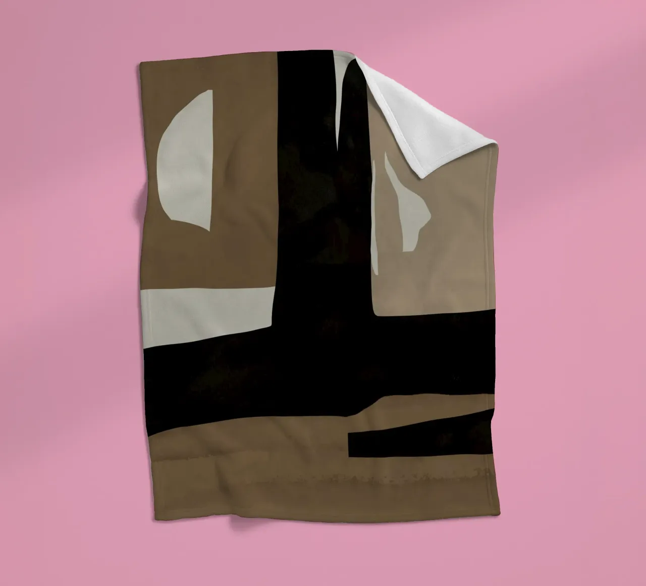 Ins minimal neutral abstract coperta in pile da Little Dean