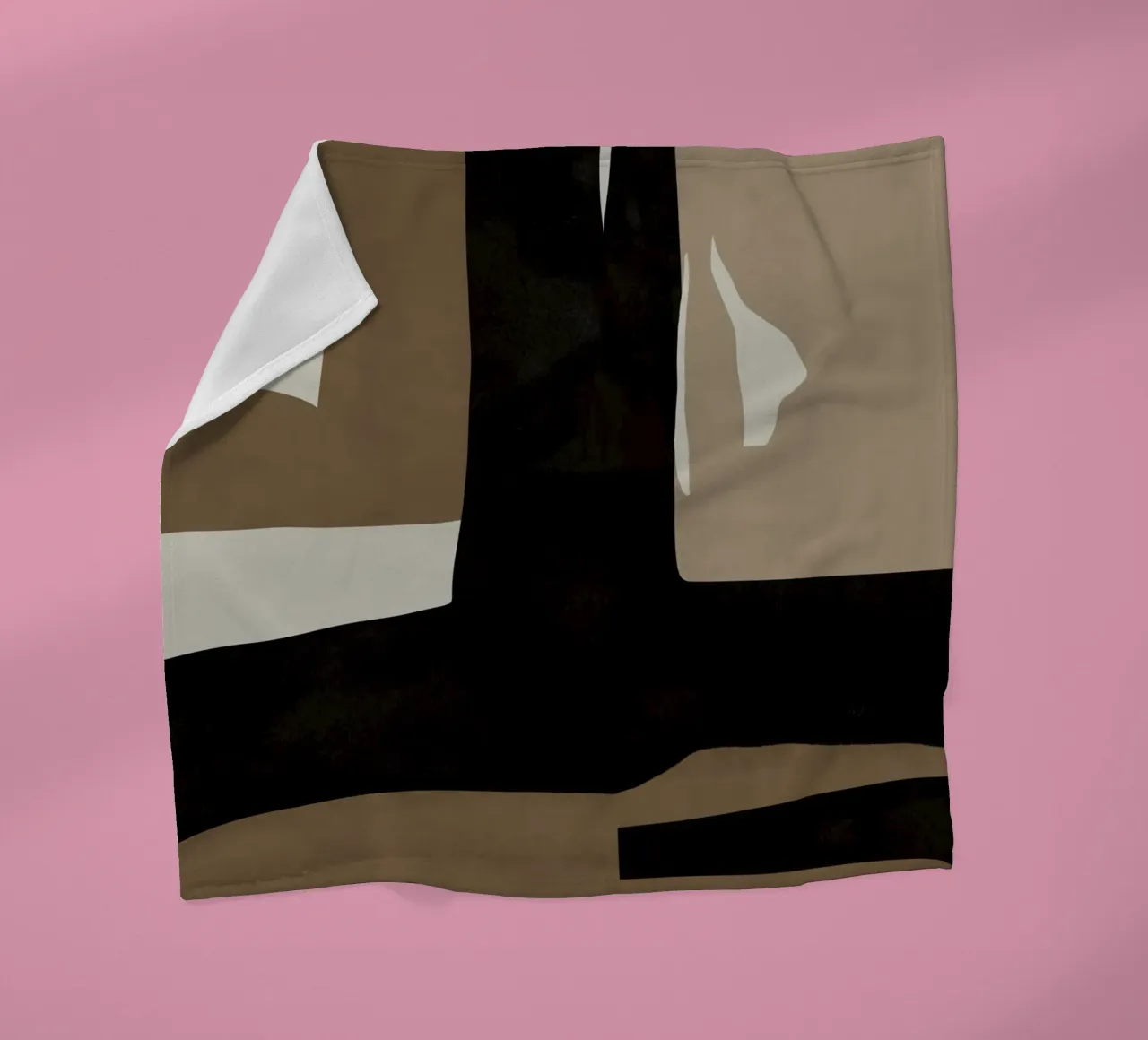 Ins minimal neutral abstract coperta in pile da Little Dean