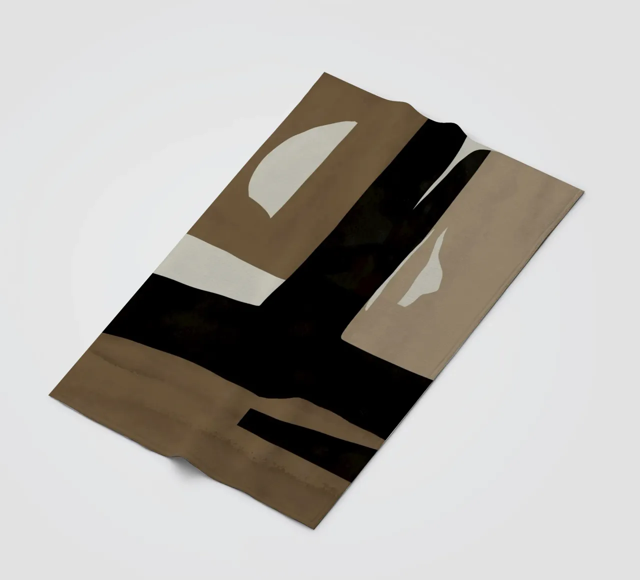 Ins minimal neutral abstract coperta in pile da Little Dean