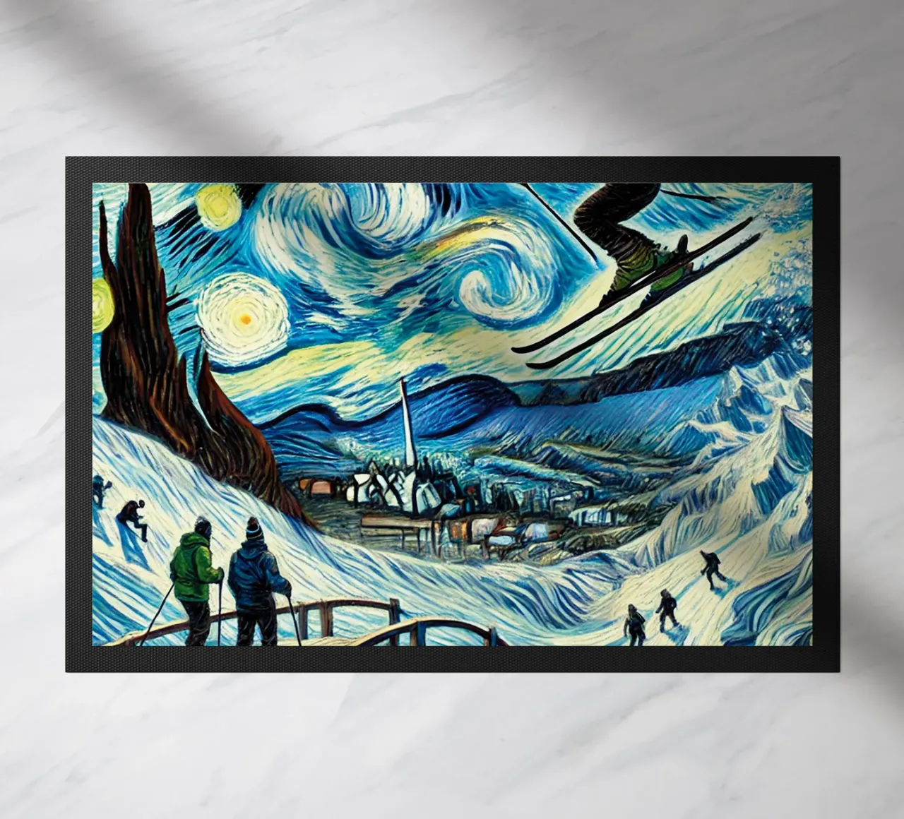 Bridge into Winter Wonderland zerbino da Vintage Van Gogh