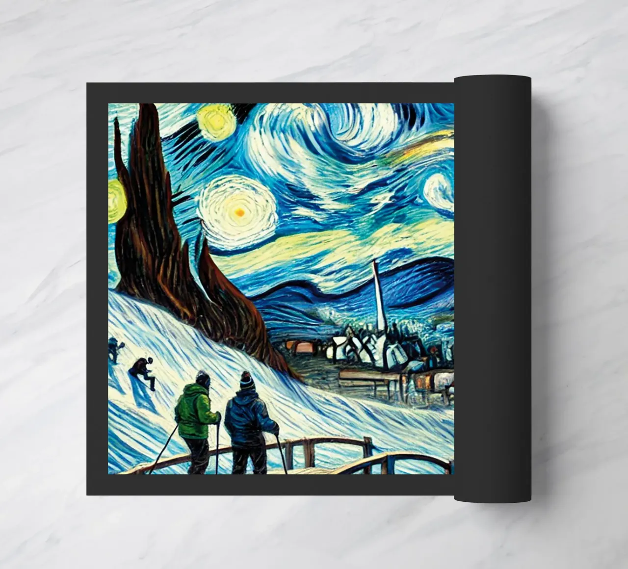 Bridge into Winter Wonderland zerbino da Vintage Van Gogh