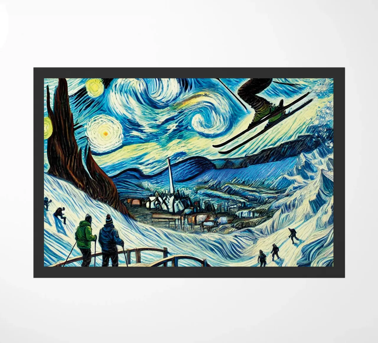 Bridge into Winter Wonderland zerbino da Vintage Van Gogh