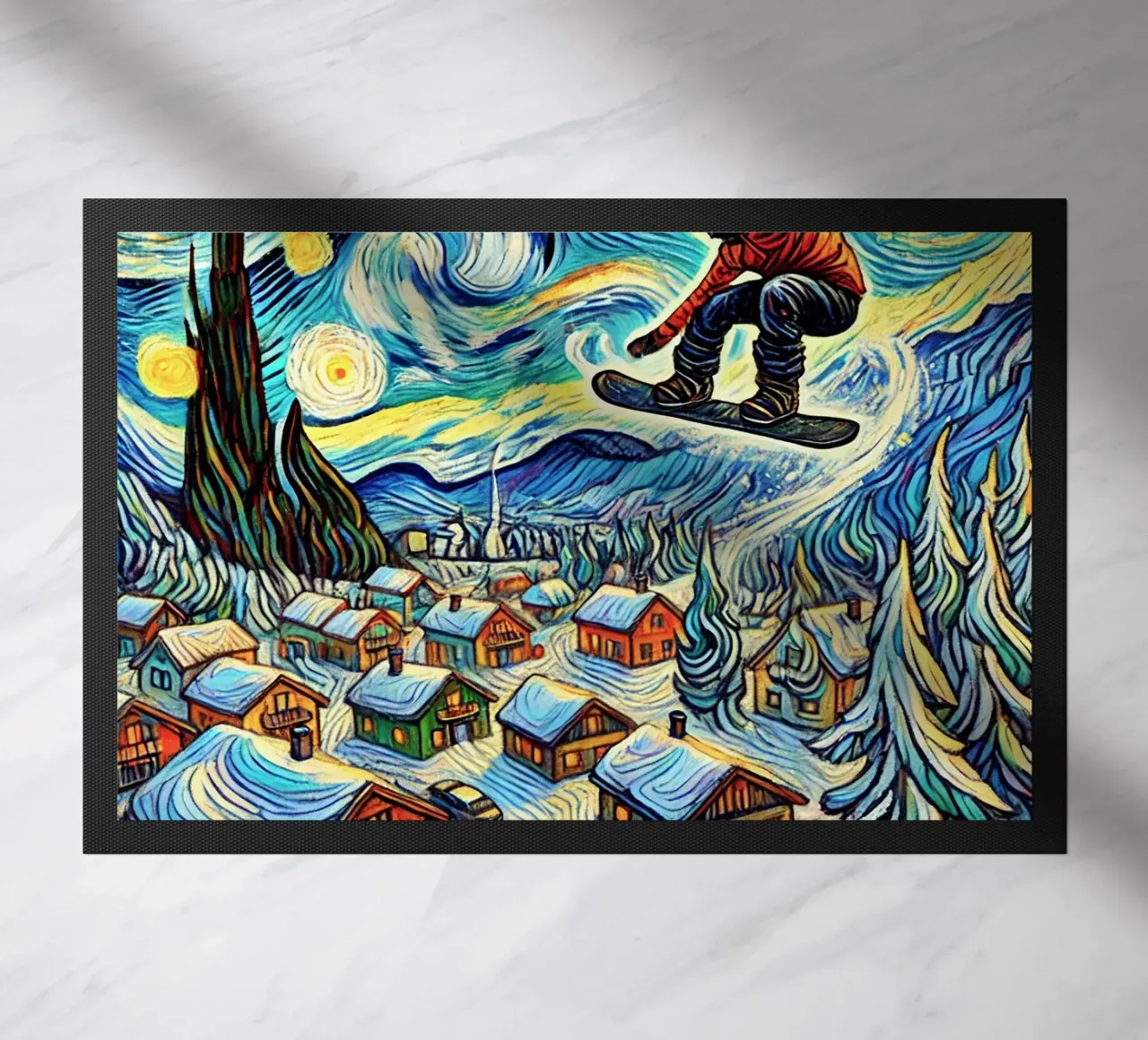 Cabins in the Wood zerbino da Vintage Van Gogh