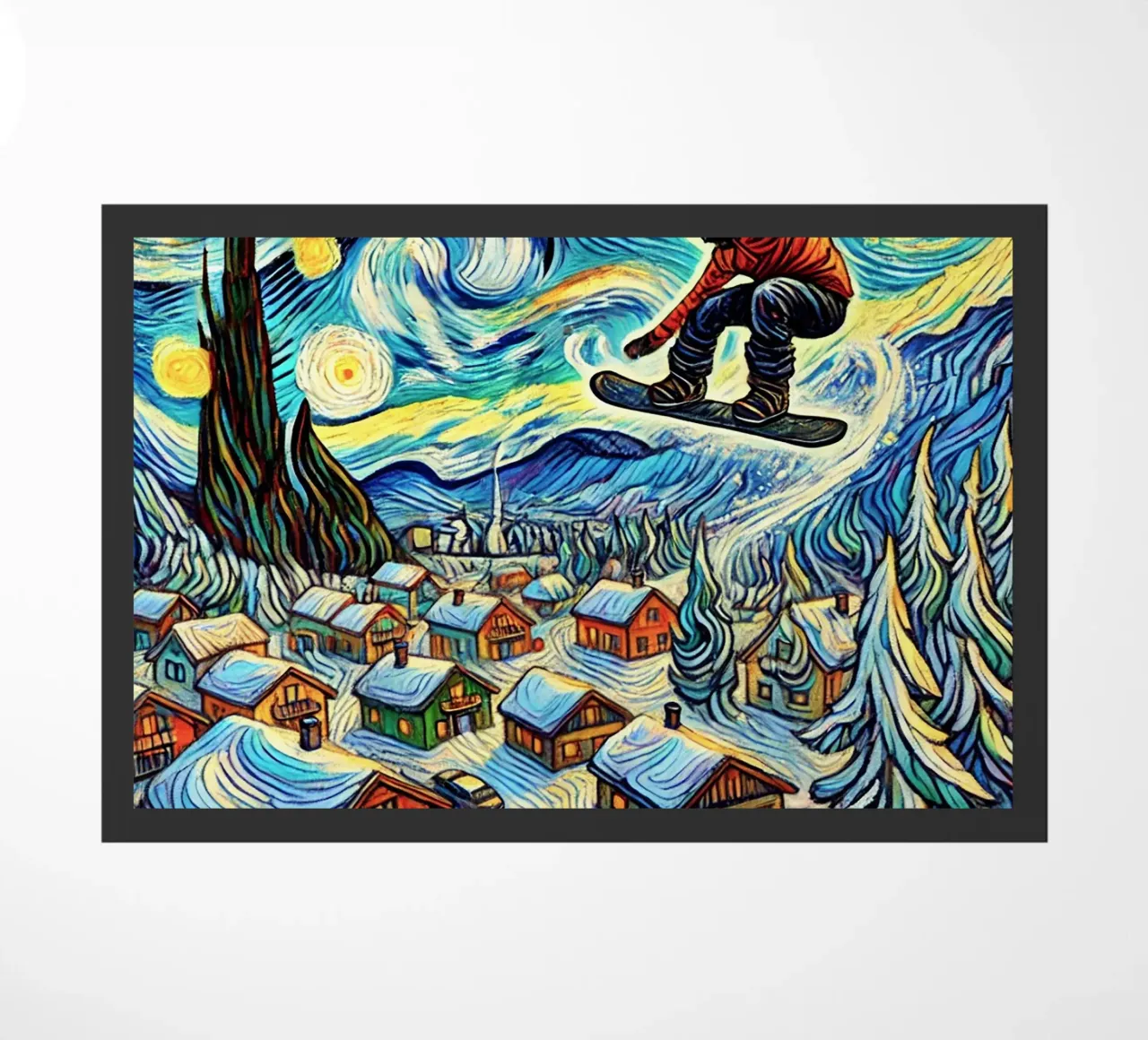 Cabins in the Wood zerbino da Vintage Van Gogh