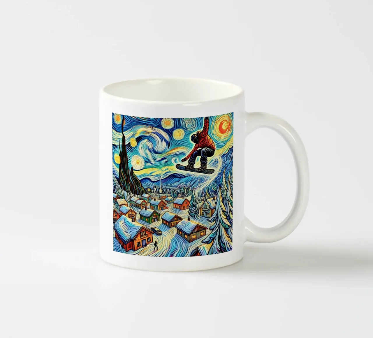 Cabins in the Wood tazza in ceramica da Vintage Van Gogh