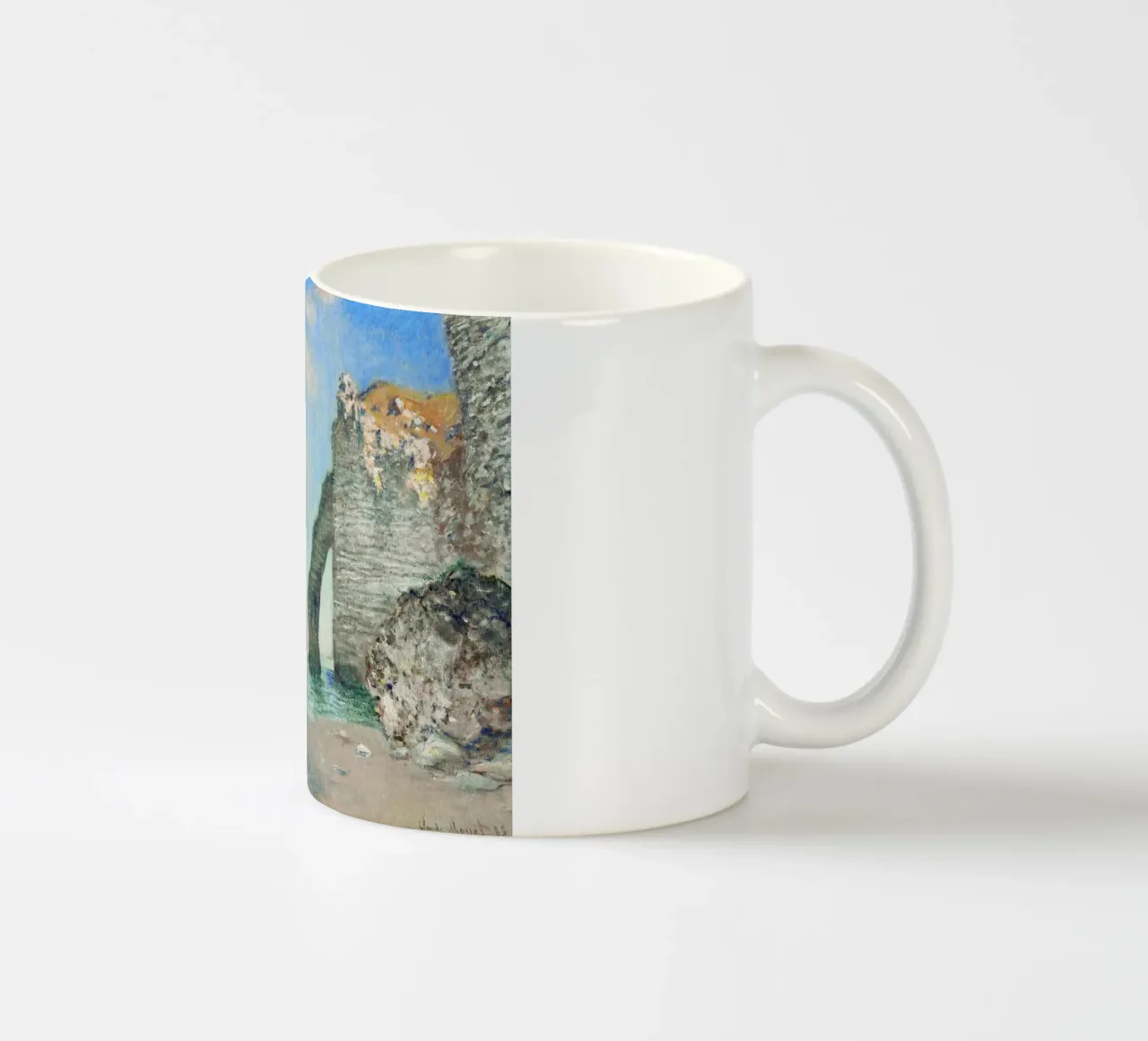 "Le scogliere di Étretat" di Claude Monet tazza in ceramica da Art History