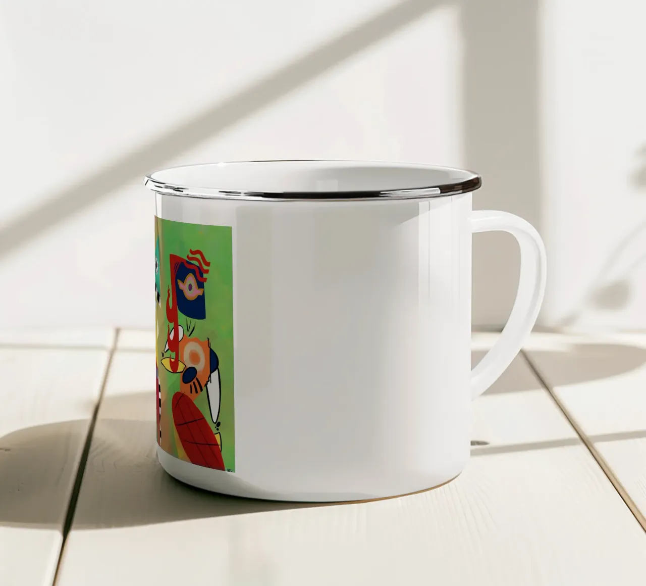 Wassily Kandinsky tazza in smalto da Maegan