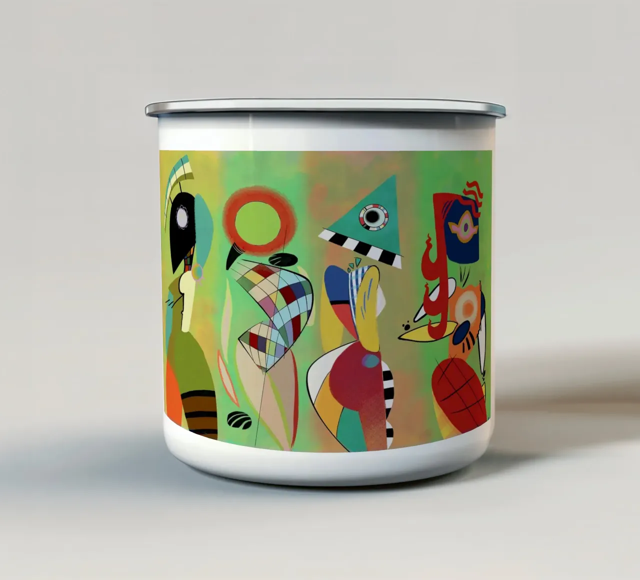 Wassily Kandinsky tazza in smalto da Maegan