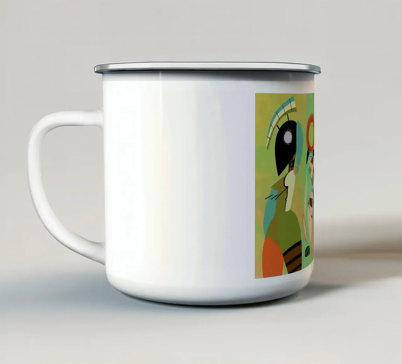 Wassily Kandinsky tazza in smalto da Maegan
