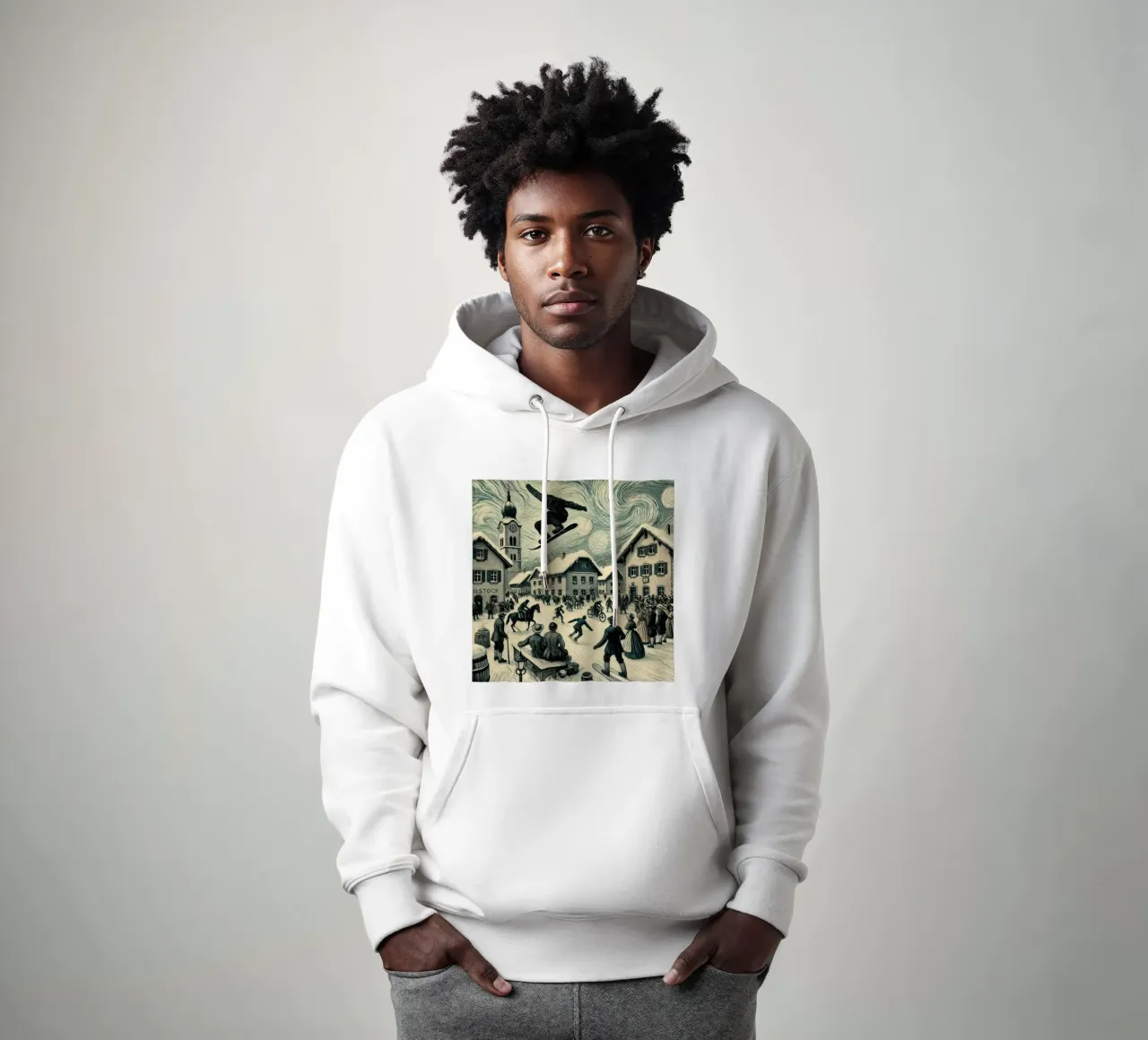 Century Snowboard felpa con cappuccio da Vintage Van Gogh
