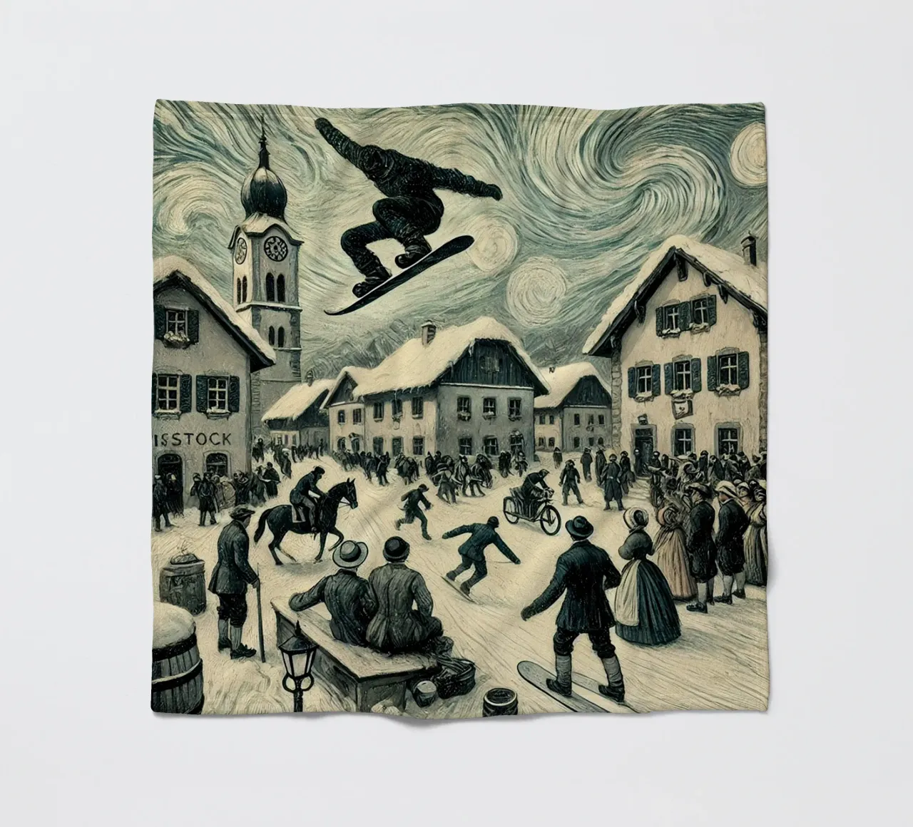 Century Snowboard coperta in pile da Vintage Van Gogh