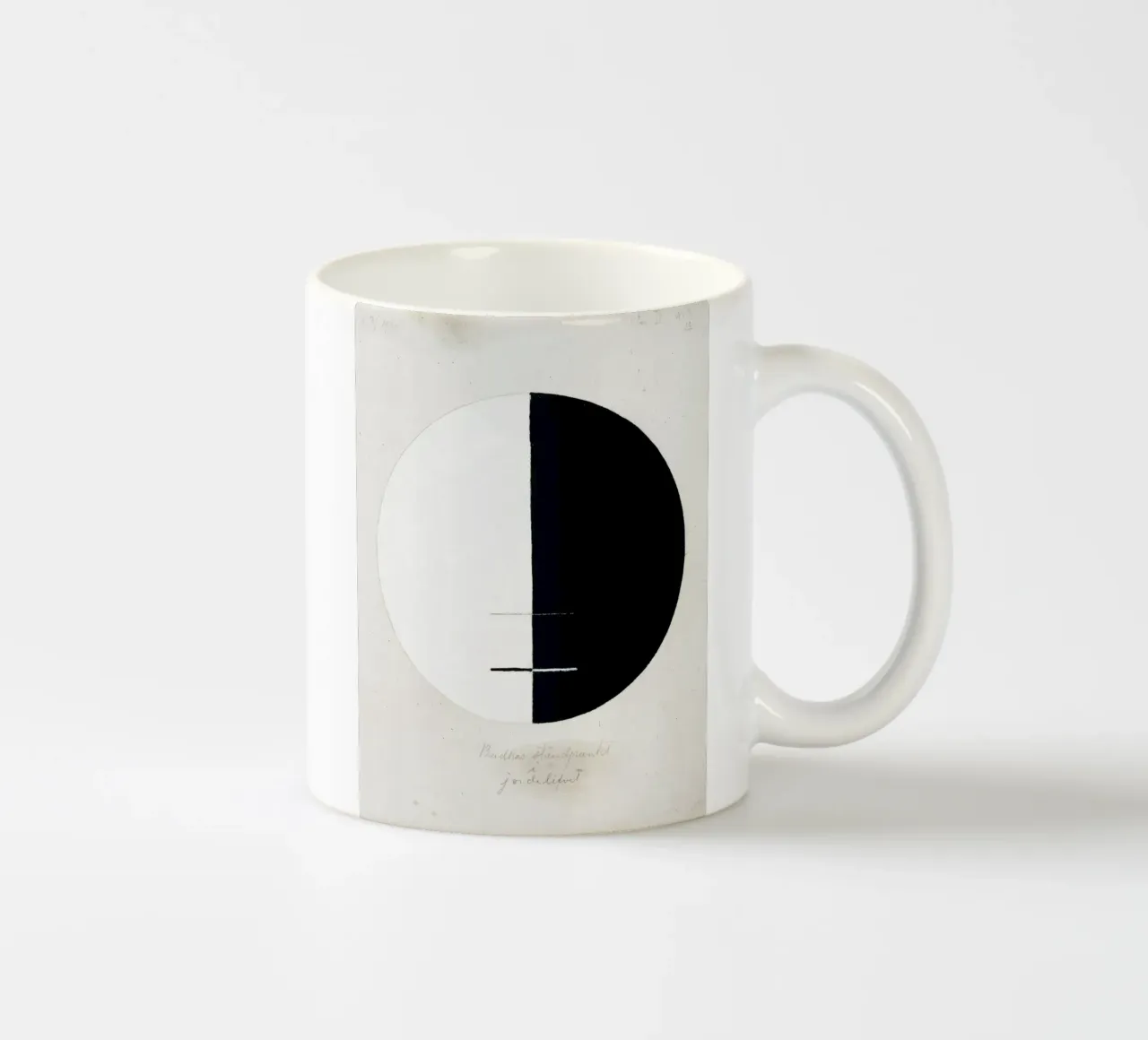Le point de vue du Bouddha dans la vie terrestre n° 3 par Hilma Klint mug en céramique de Venus Art