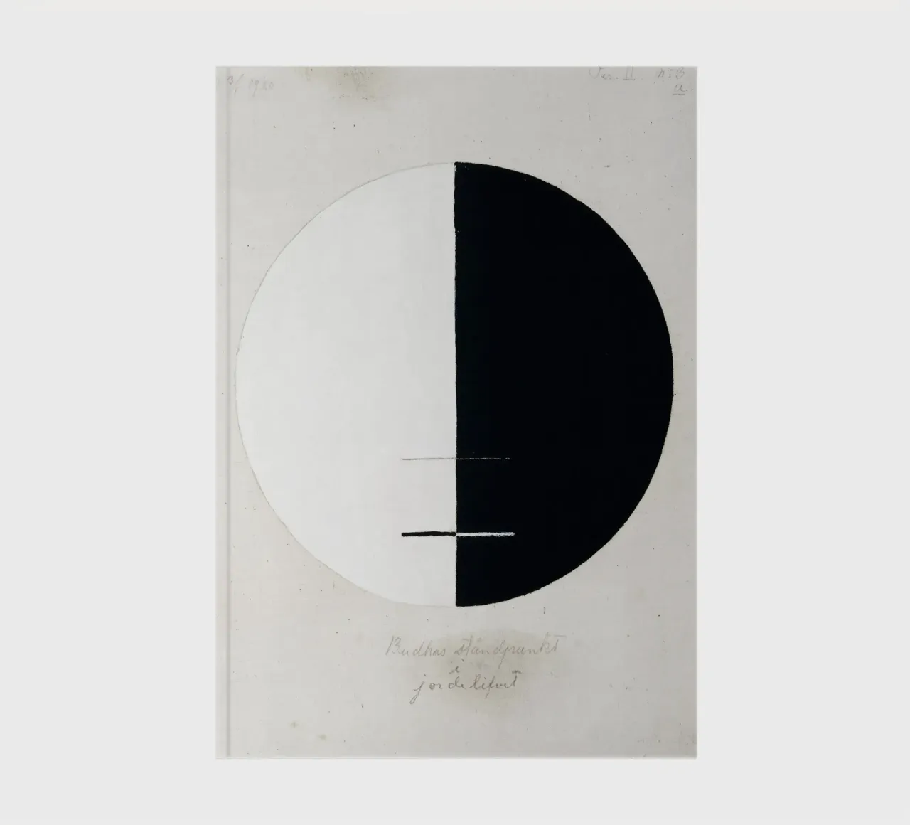 Le point de vue du Bouddha dans la vie terrestre n° 3 par Hilma Klint carnet de notes de Venus Art