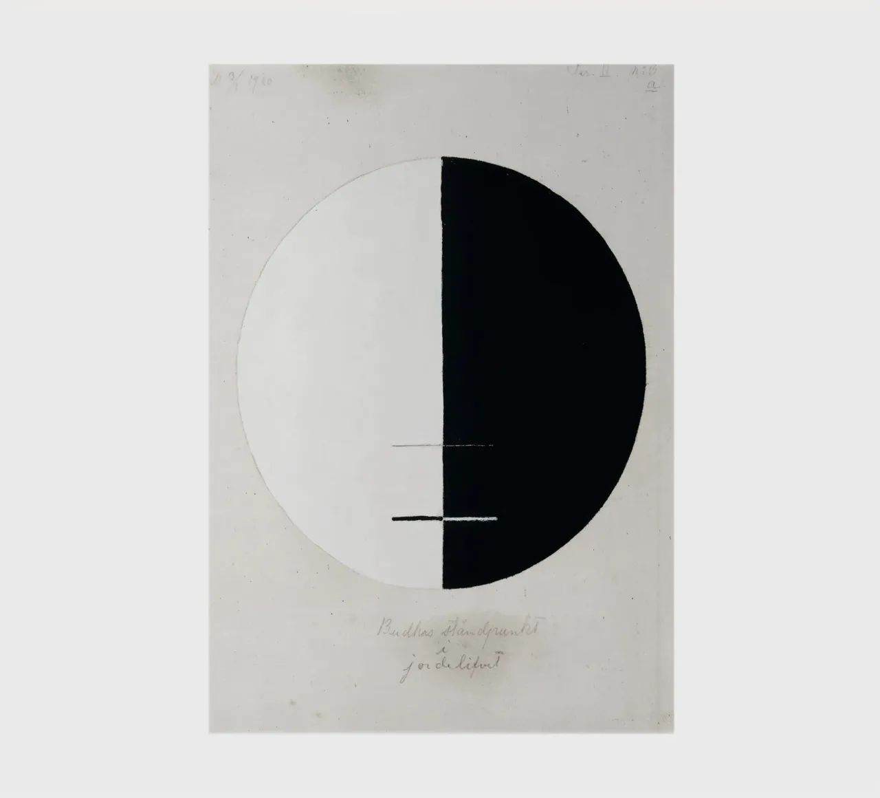 Le point de vue du Bouddha dans la vie terrestre n° 3 par Hilma Klint carnet de notes de Venus Art