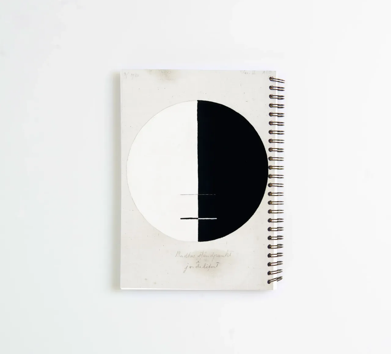 Le point de vue du Bouddha dans la vie terrestre n° 3 par Hilma Klint carnet à spirale de Venus Art