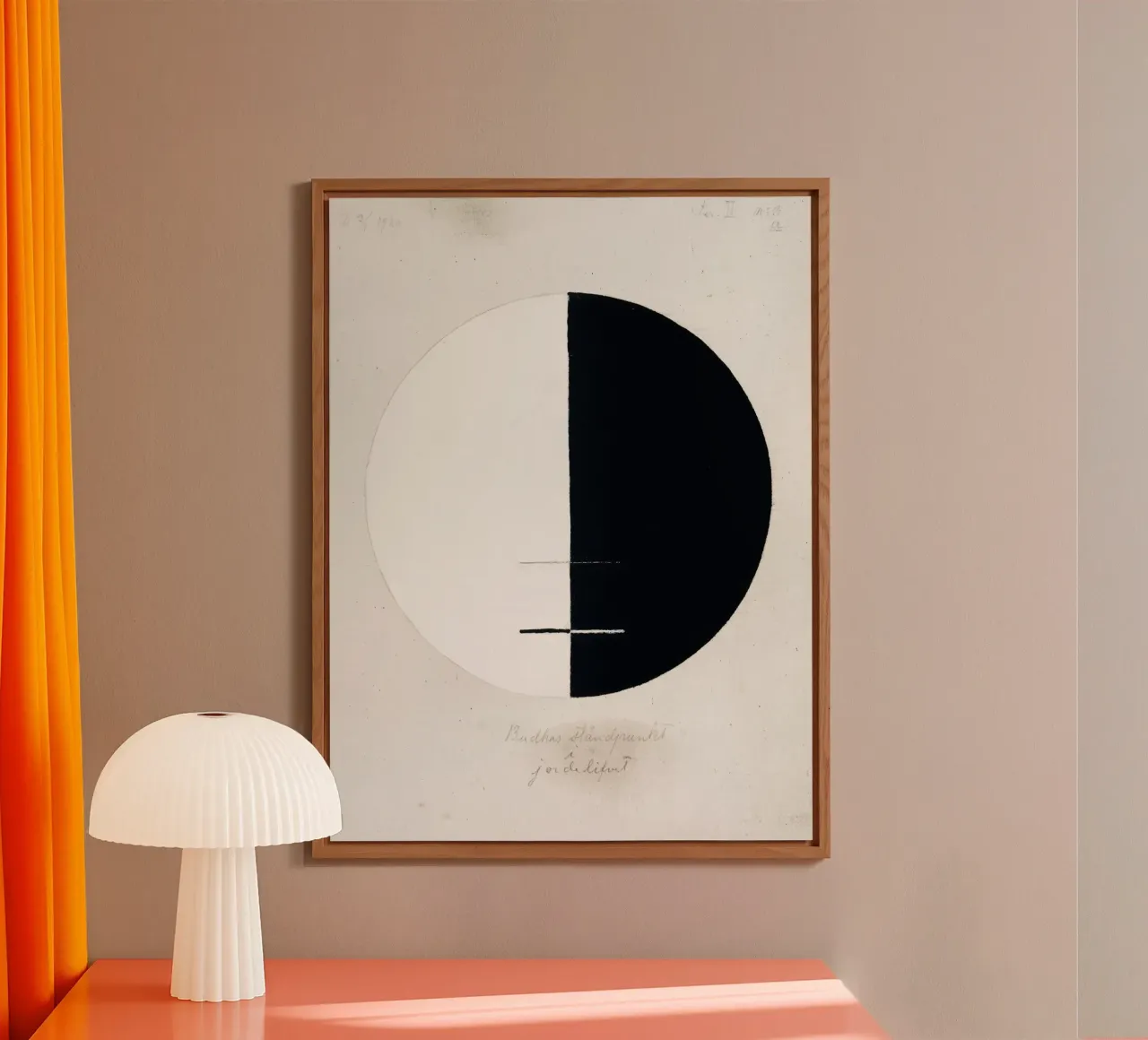 Le point de vue du Bouddha dans la vie terrestre n° 3 par Hilma Klint alu dibond de Venus Art