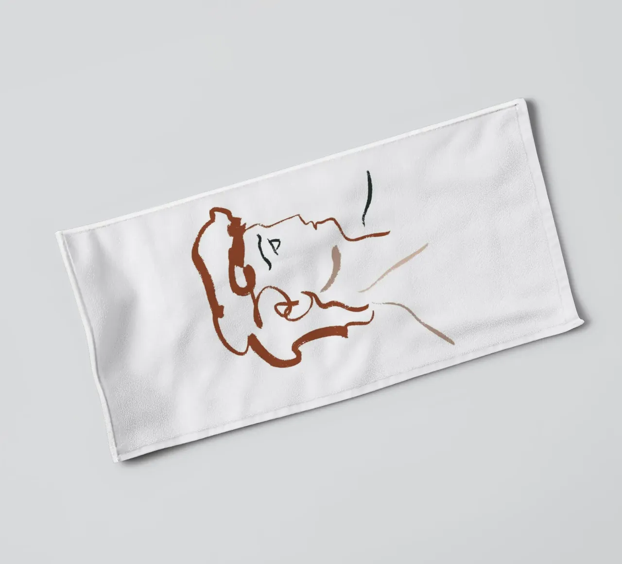 Calm Line No 05 asciugamano da bagno da treechild