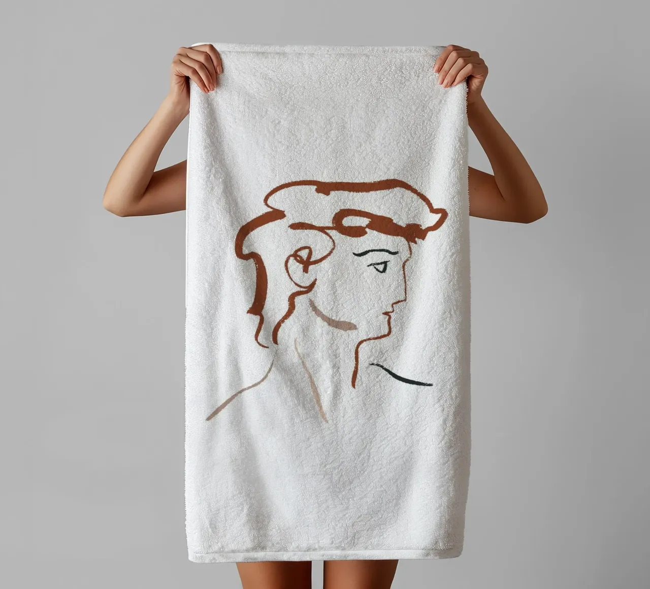 Calm Line No 05 asciugamano da bagno da treechild