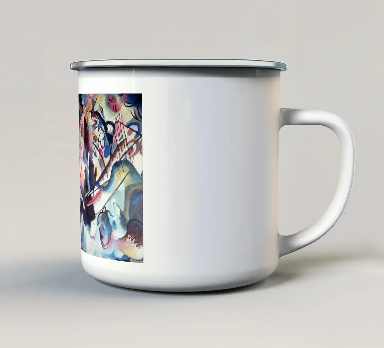 Wassily Kandinsky tazza in smalto da Maegan