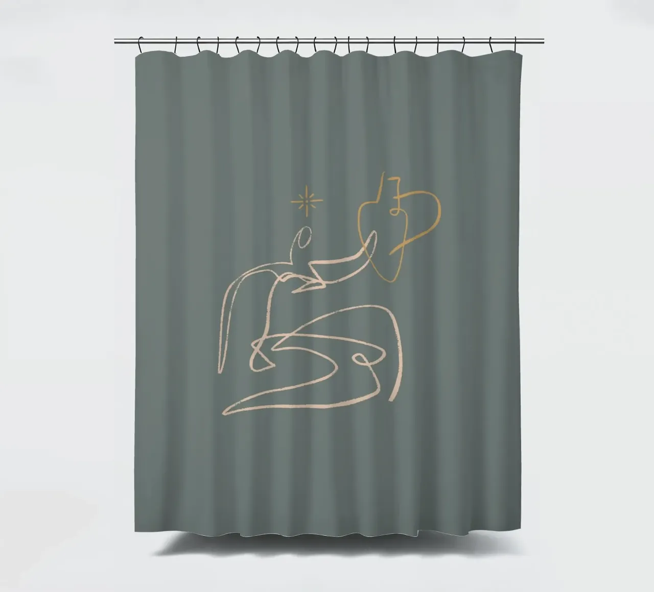 Calm Line No 06 tenda da doccia da treechild