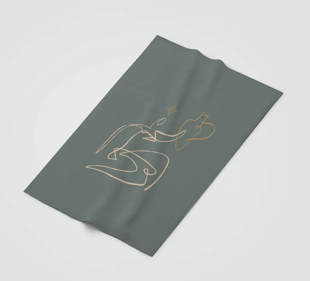 Calm Line No 06 coperta in pile da treechild