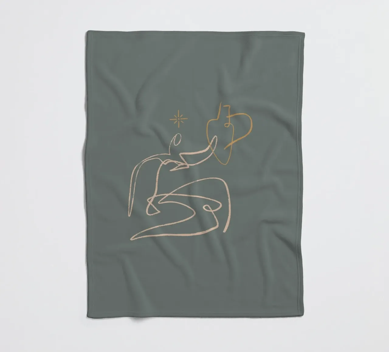 Calm Line No 06 coperta in pile da treechild