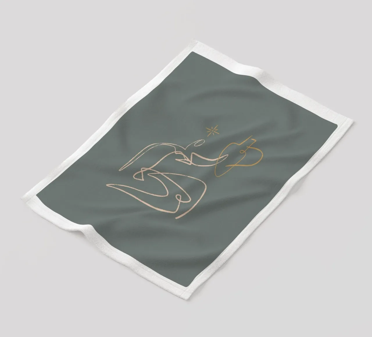 Calm Line No 06 coperta in pile da treechild