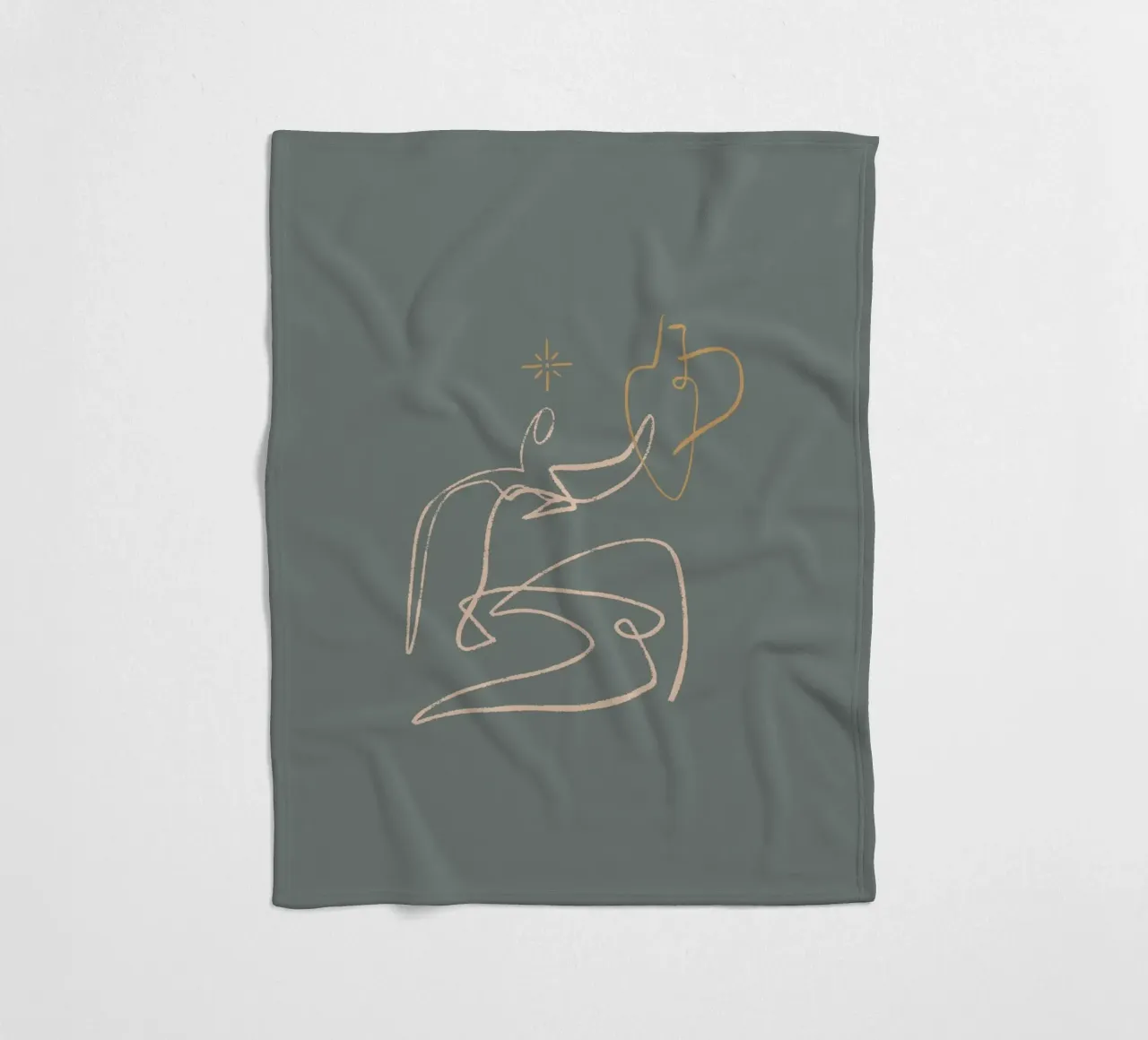 Calm Line No 06 coperta in pile da treechild