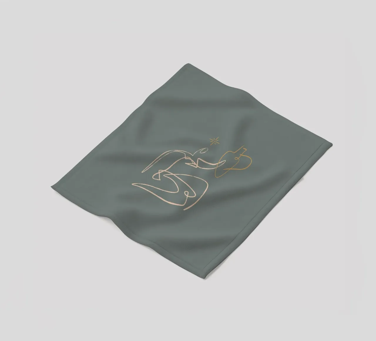 Calm Line No 06 coperta in pile da treechild