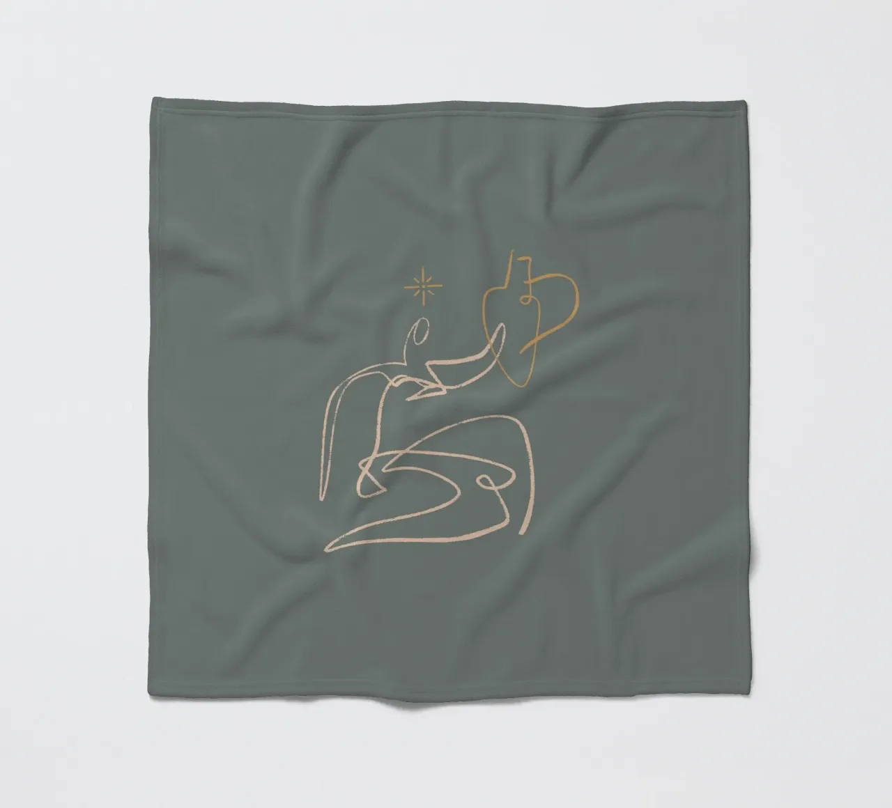 Calm Line No 06 coperta in pile da treechild