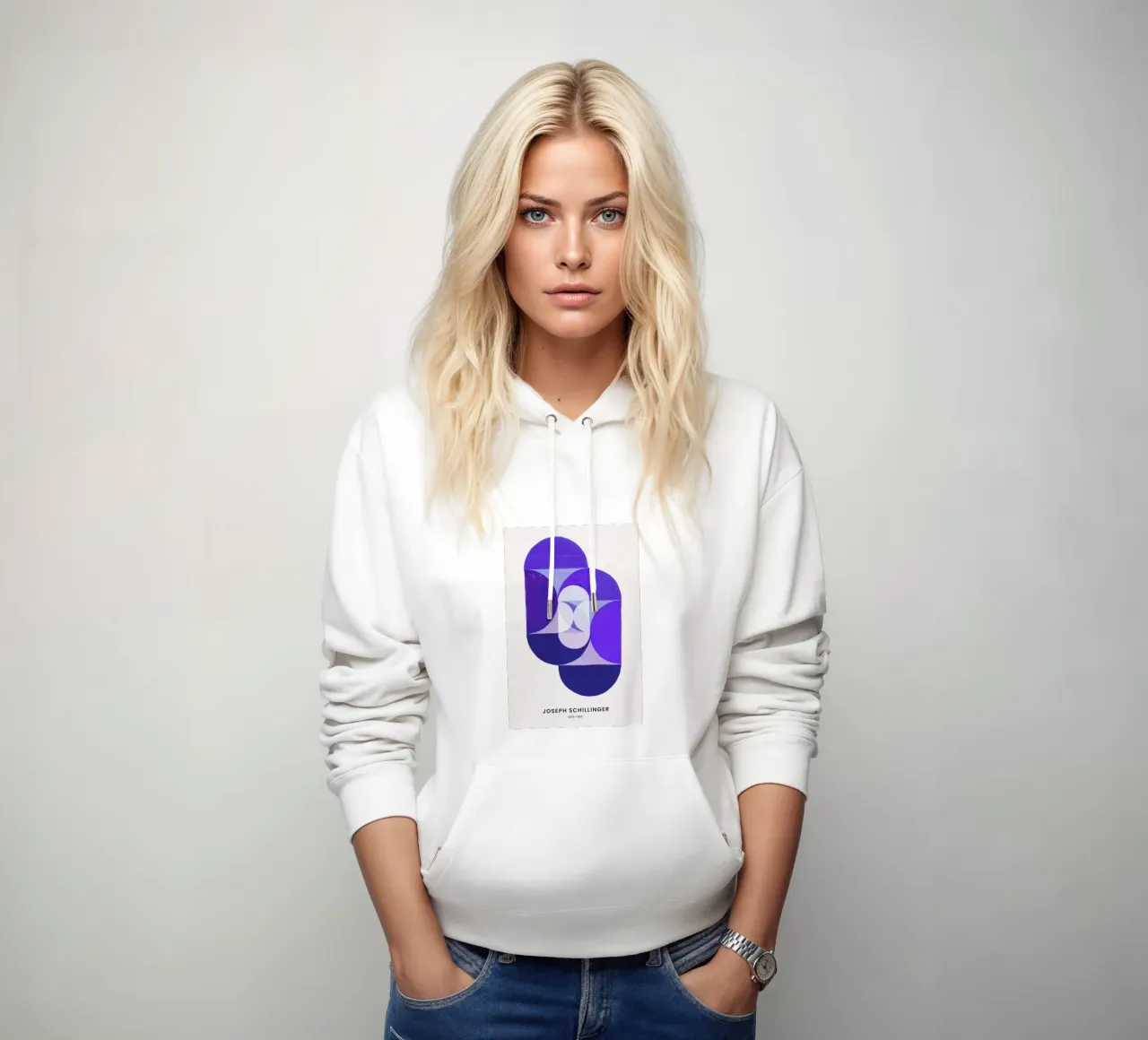Schillinger - Key Blue hoodie by Vintage by JUNIQE