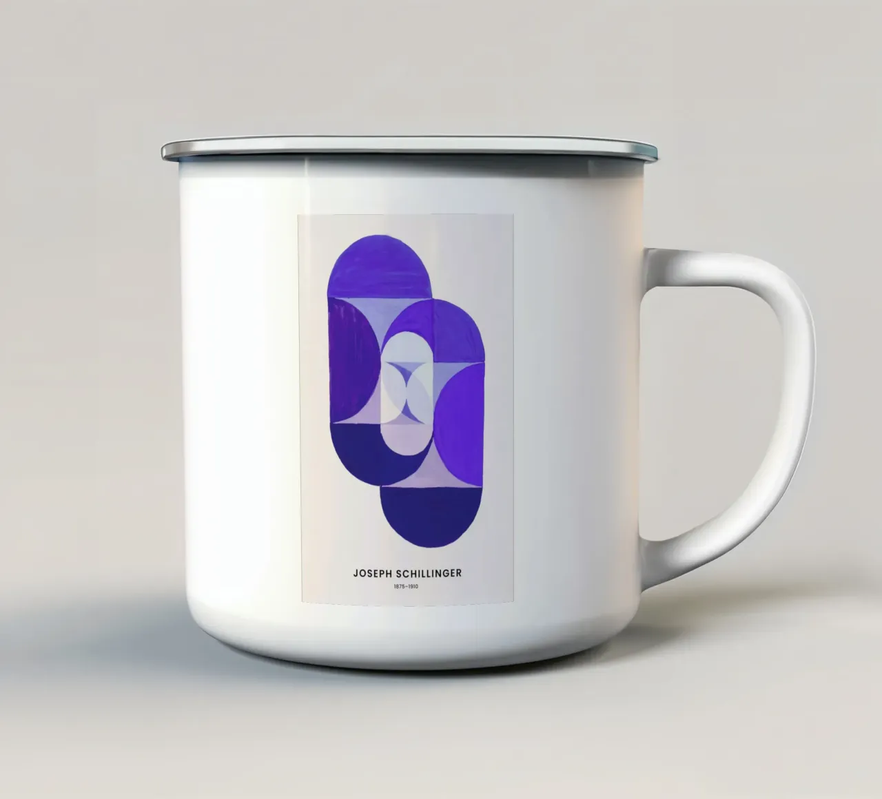 Schillinger - Key Blue tazza in smalto da Vintage by JUNIQE