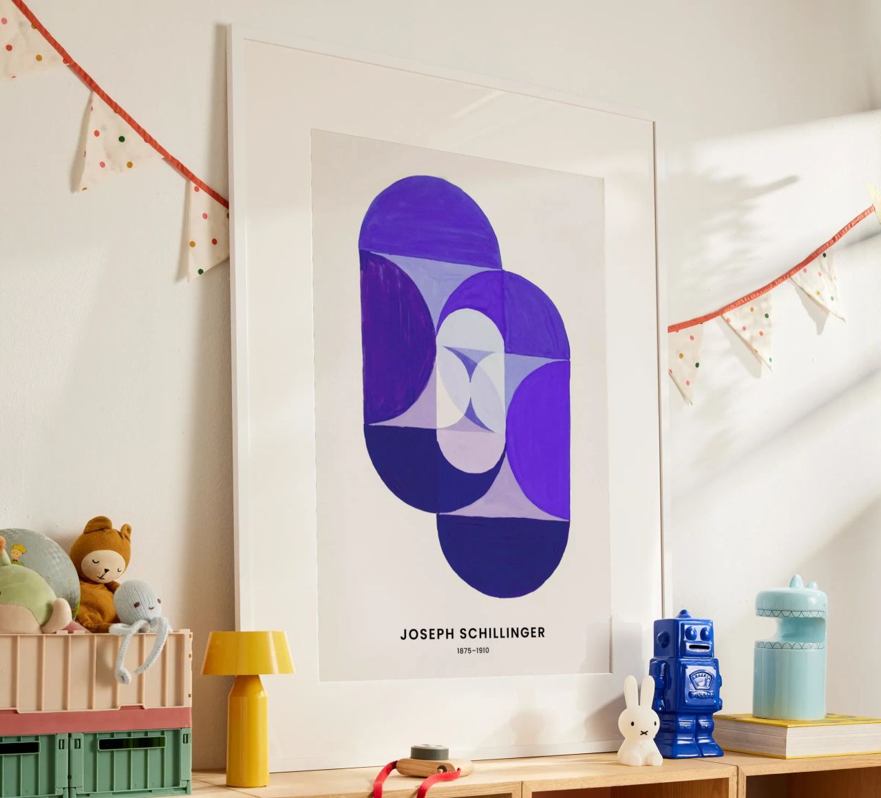 Schillinger - Key Blue poster van Vintage by JUNIQE