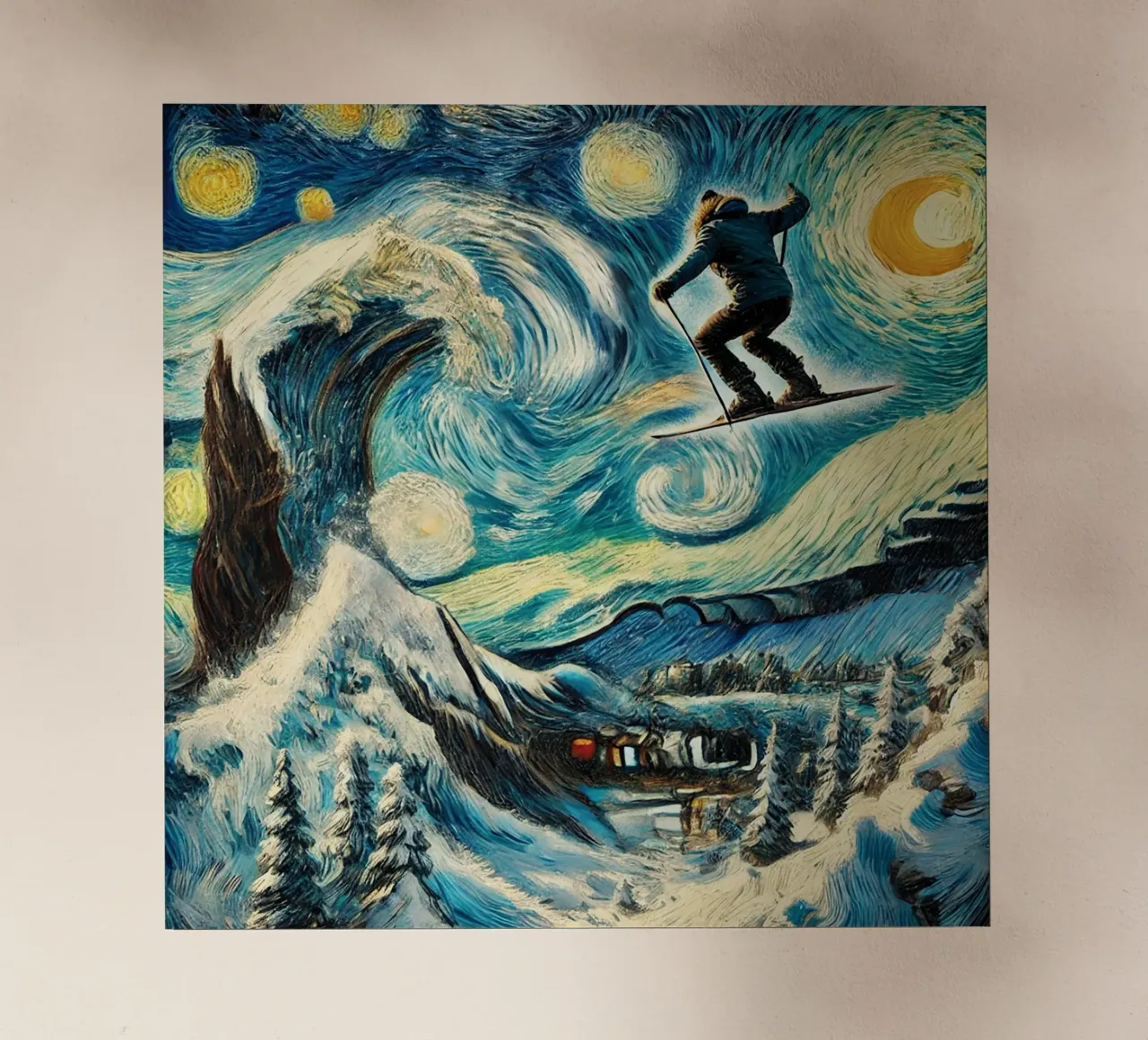 Find the Wave pellicola backlit da Vintage Van Gogh