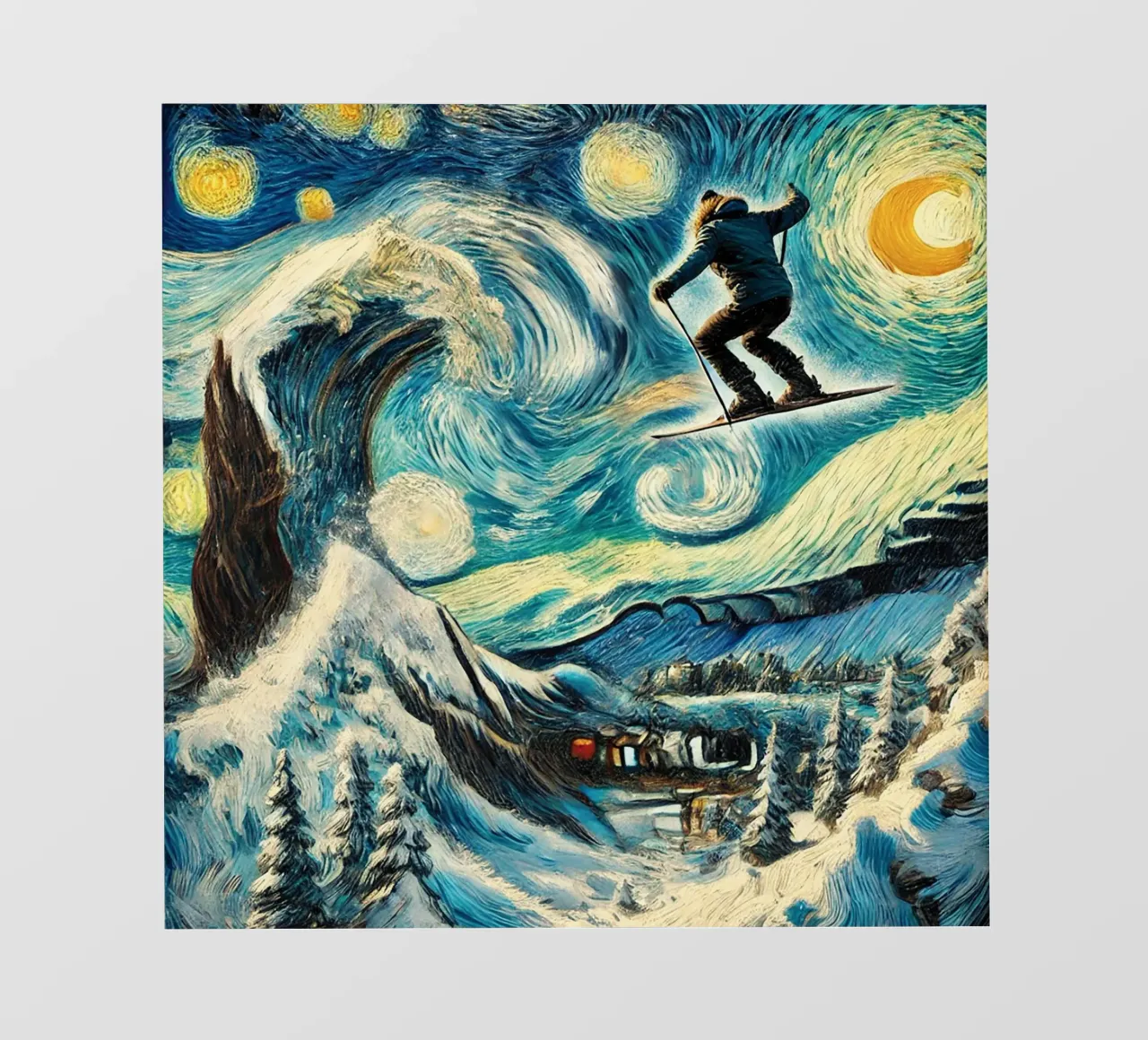 Find the Wave pellicola backlit da Vintage Van Gogh