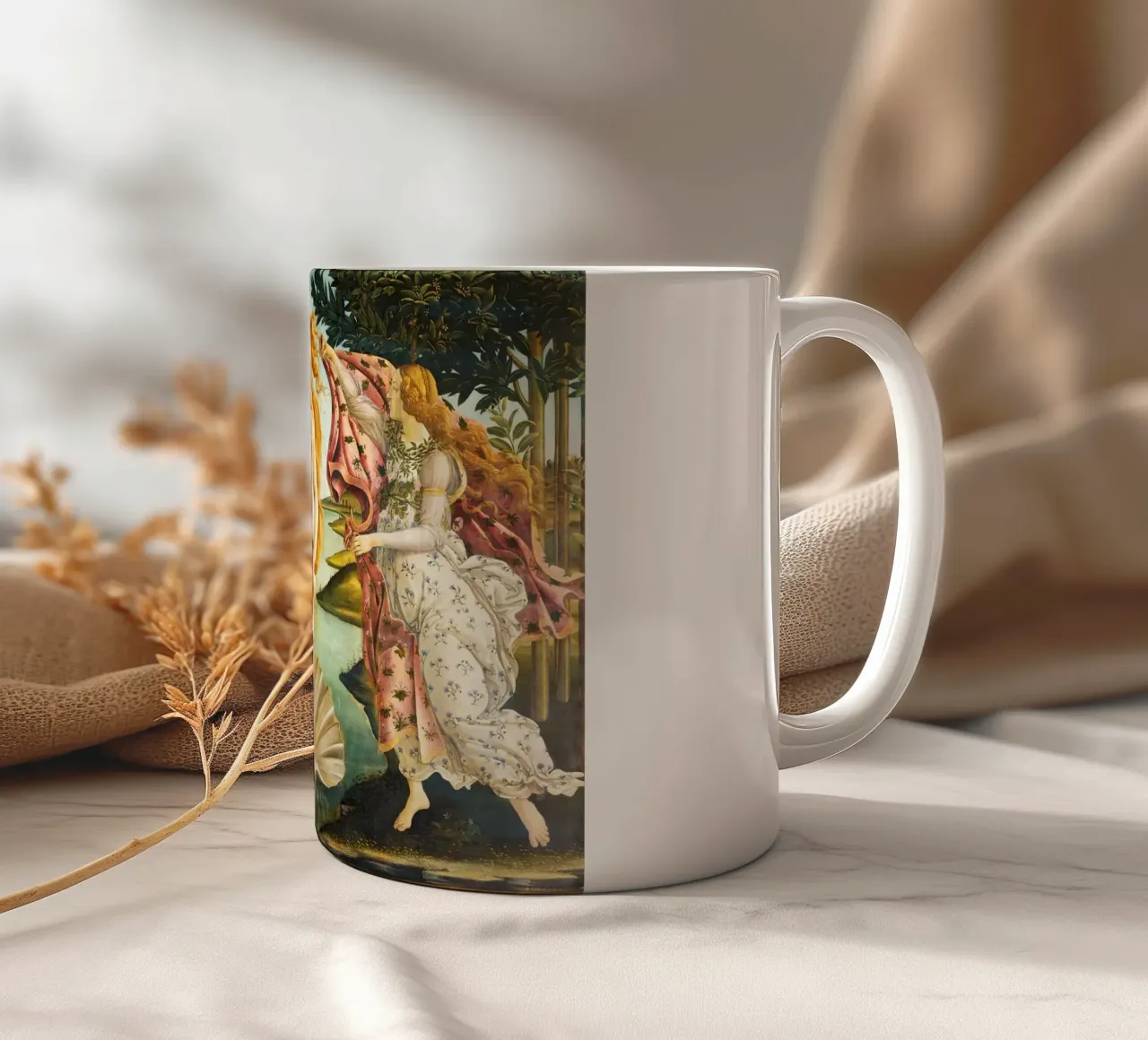 The Birth of Venus by Sandro Botticelli ceramic mug by Art History