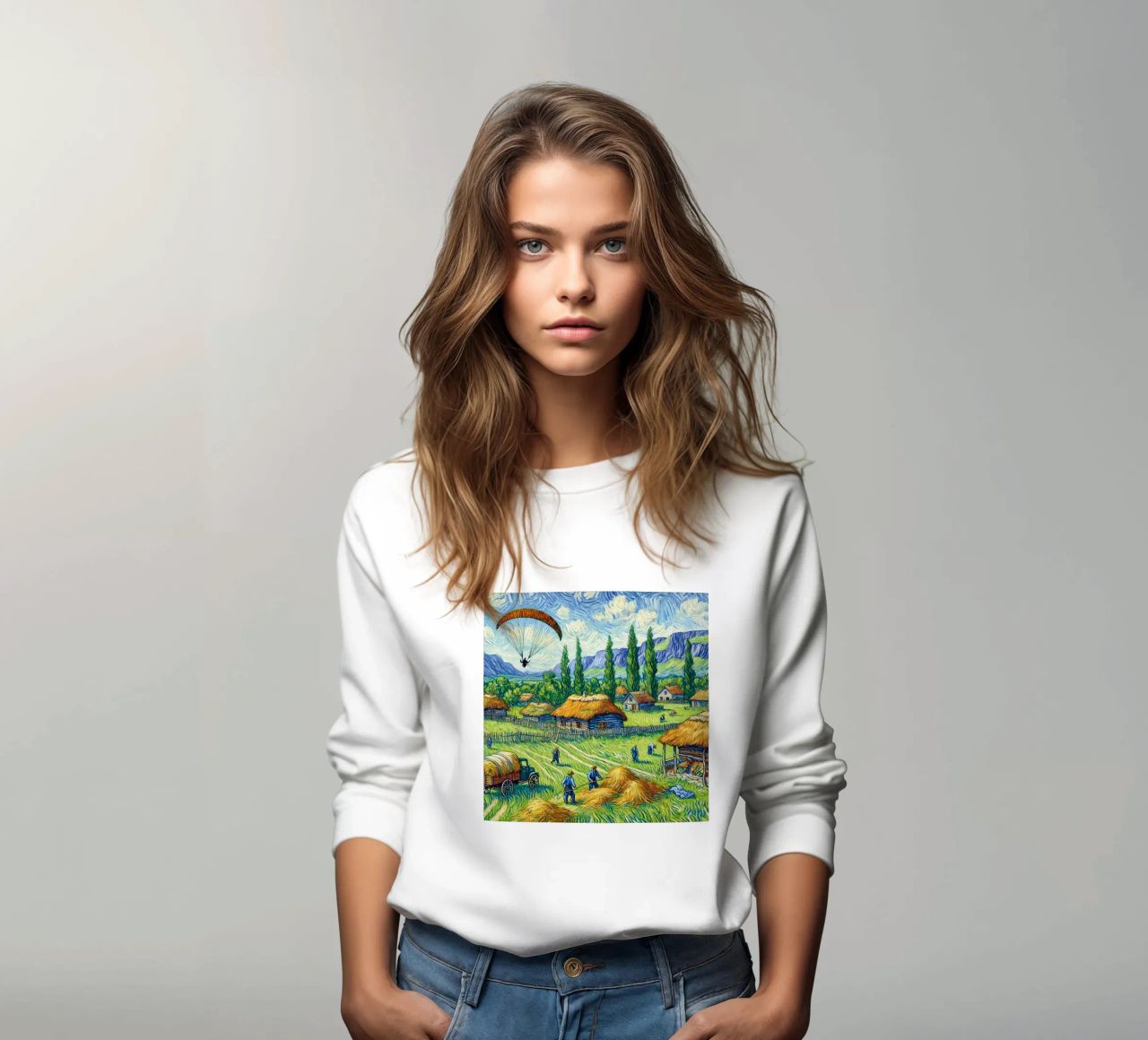 Glide into the Hay felpa da Vintage Van Gogh