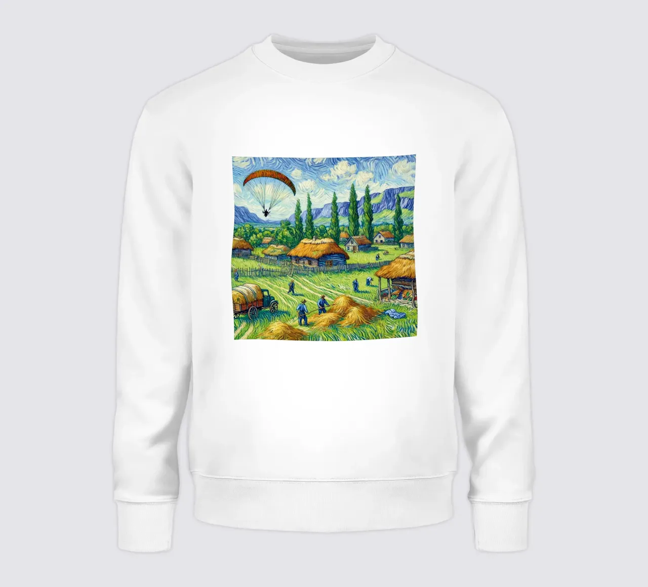 Glide into the Hay sweatshirt van Vintage Van Gogh