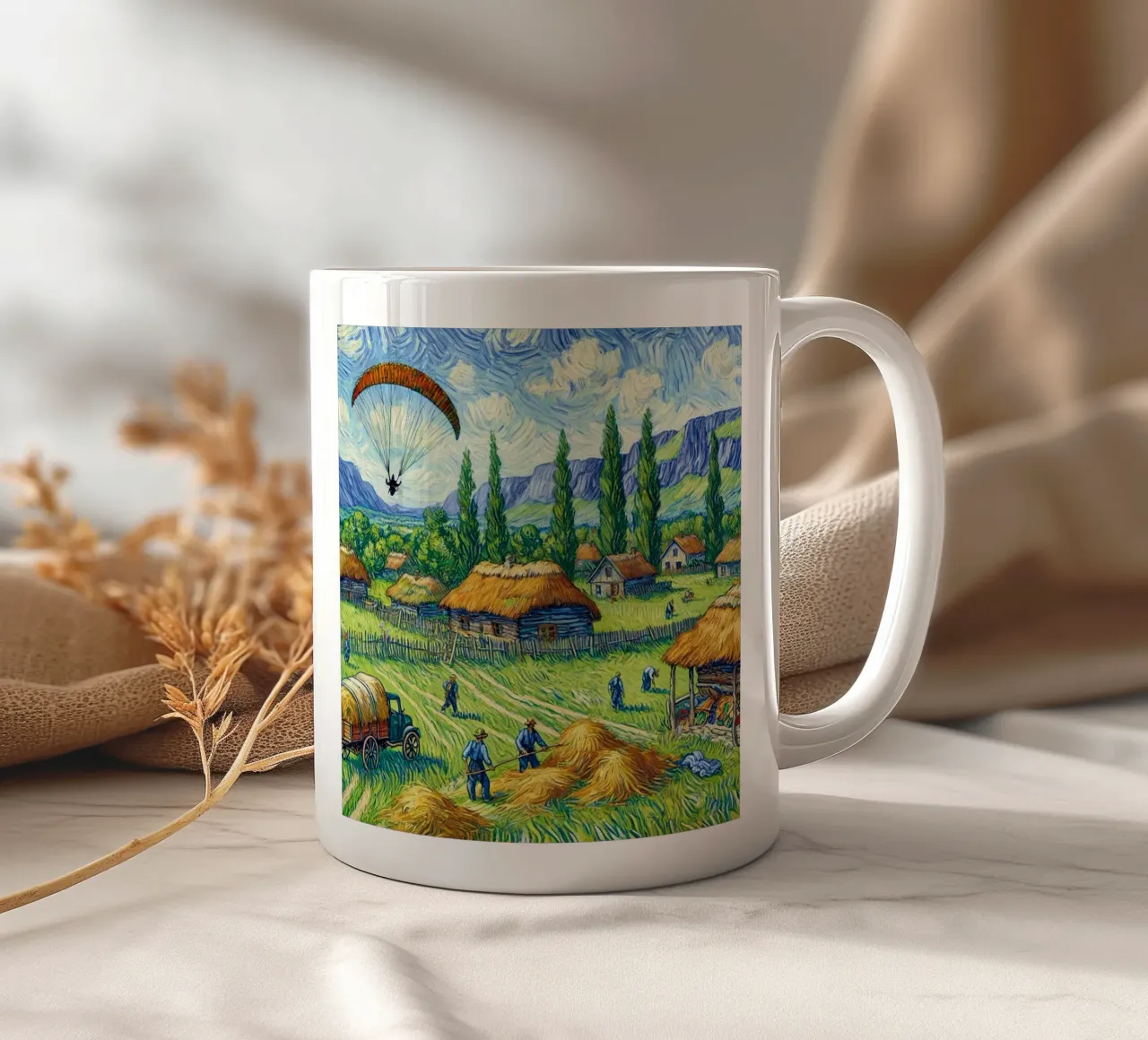Glide into the Hay tazza in ceramica da Vintage Van Gogh