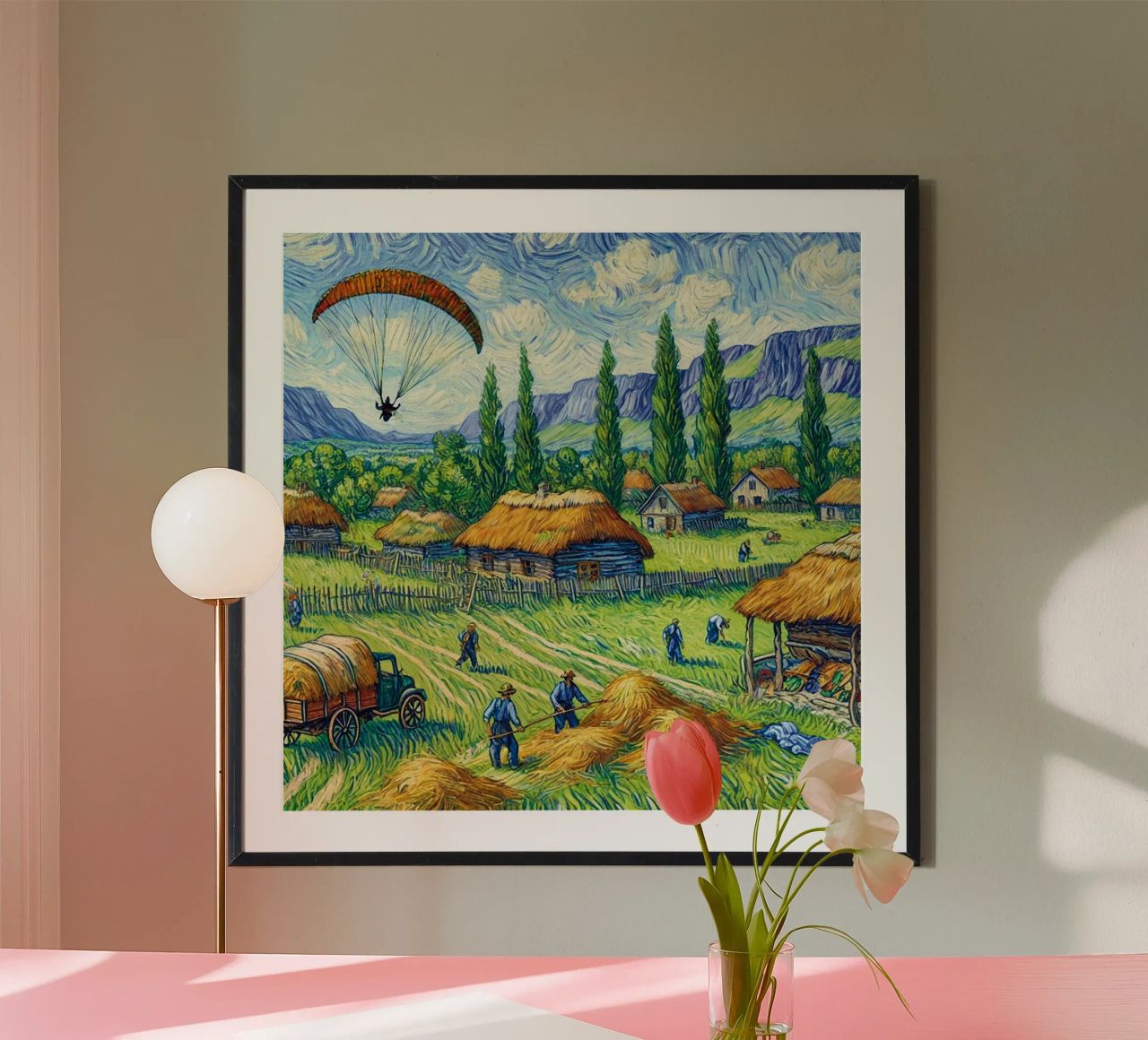 Glide into the Hay Poster von Vintage Van Gogh