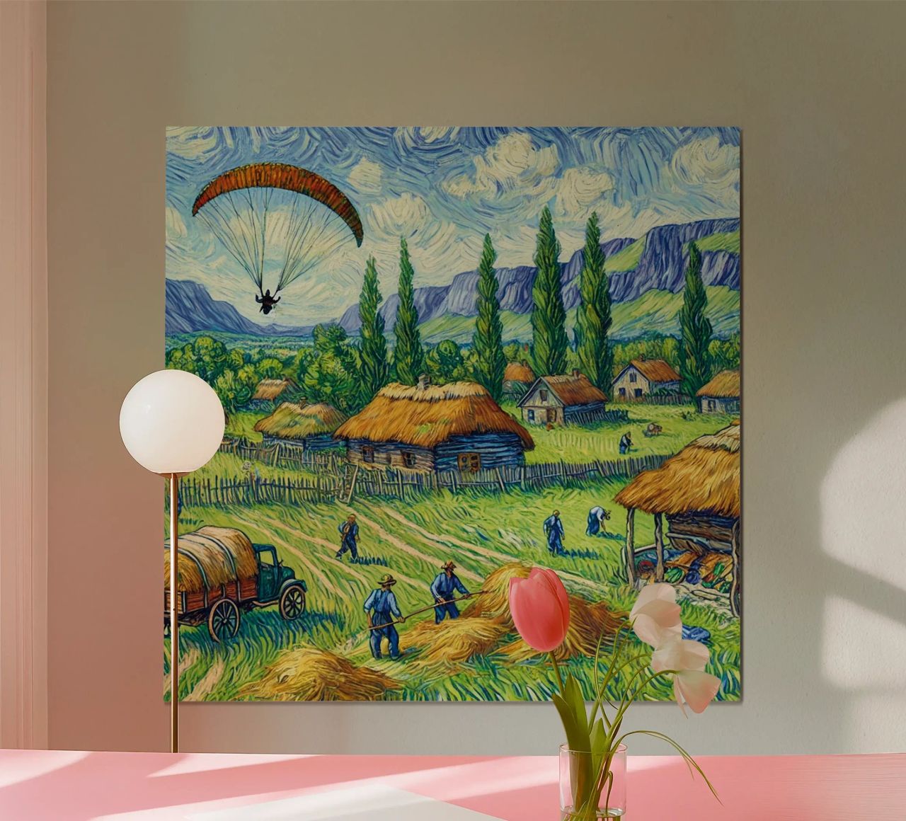 Glide into the Hay Poster von Vintage Van Gogh