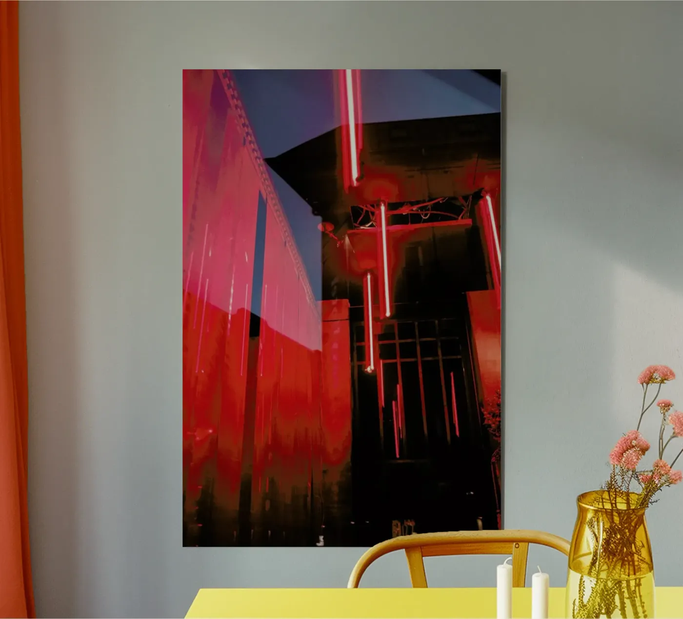 Red Room alluminio dibond da Sebastian Hilgetag