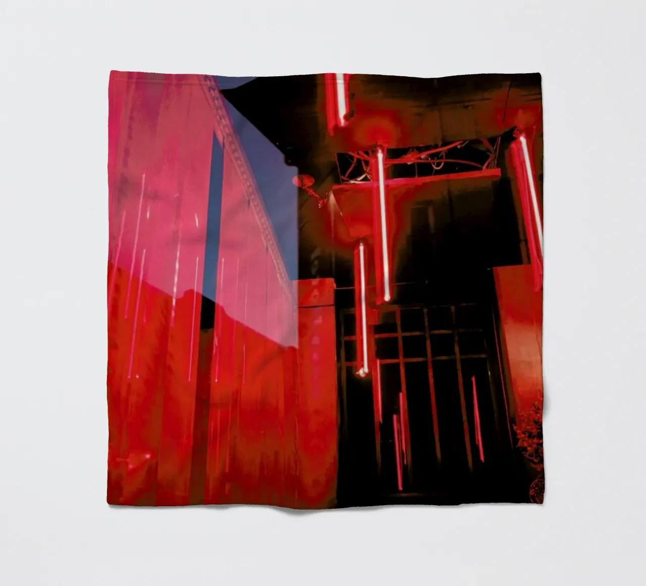 Red Room fleece blanket by Sebastian Hilgetag