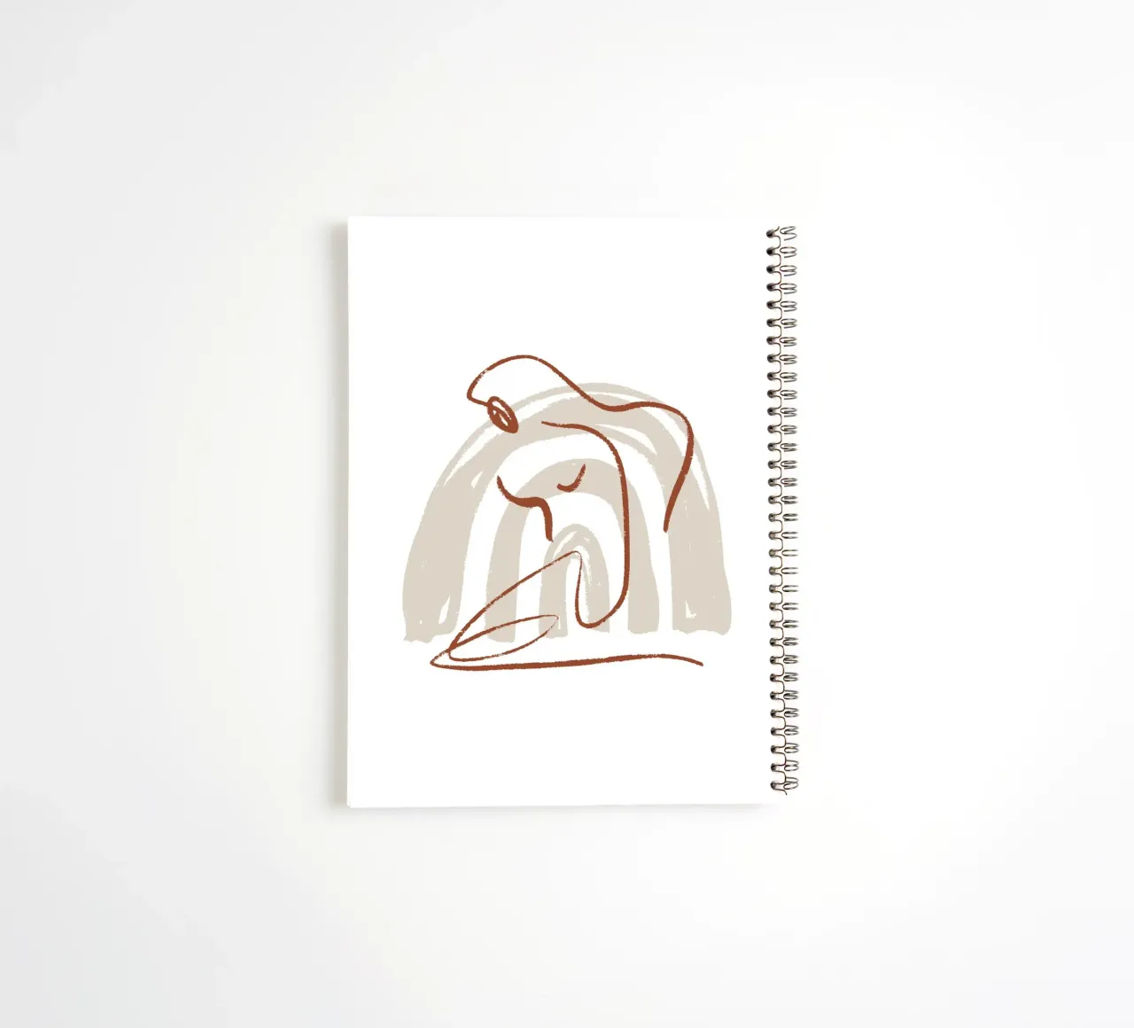 Calm Line No 09 spiral notebook by treechild